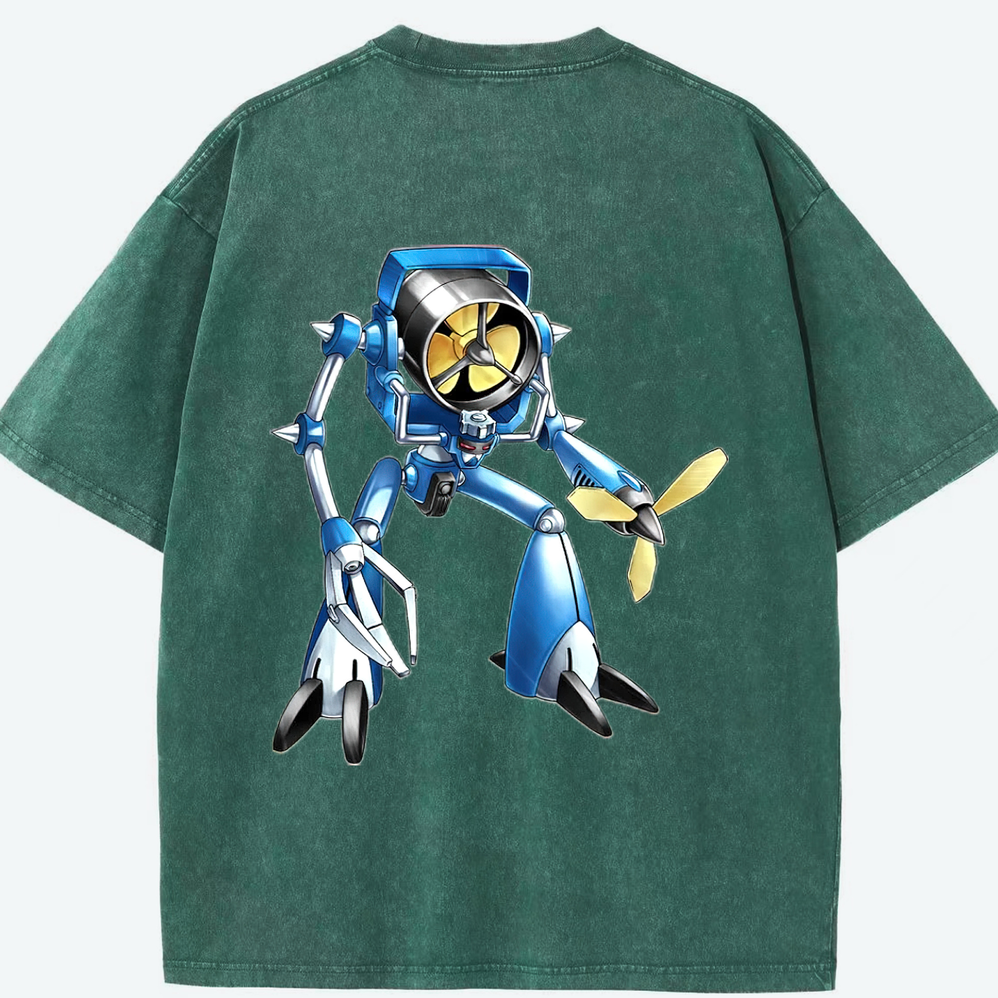 （画像用） 遊☆戯☆王 Yu-Gi-Oh! 綿100% ヴィンテージ風 半袖Tシャツ（背面プリント）